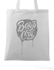 Sacosa din panza Boys Dont Cry Alb
