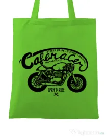 Sacosa din panza Caferacer Verde mar