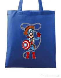 Sacosa din panza Captain Woody Albastru regal