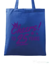 Sacosa din panza Cheers Albastru regal