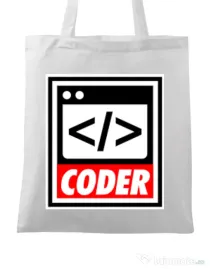 Sacosa din panza Coder Alb