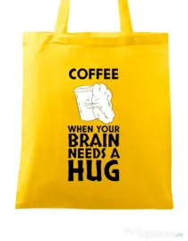 Sacosa din panza Coffee Galben