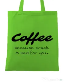 Sacosa din panza Coffee Verde mar