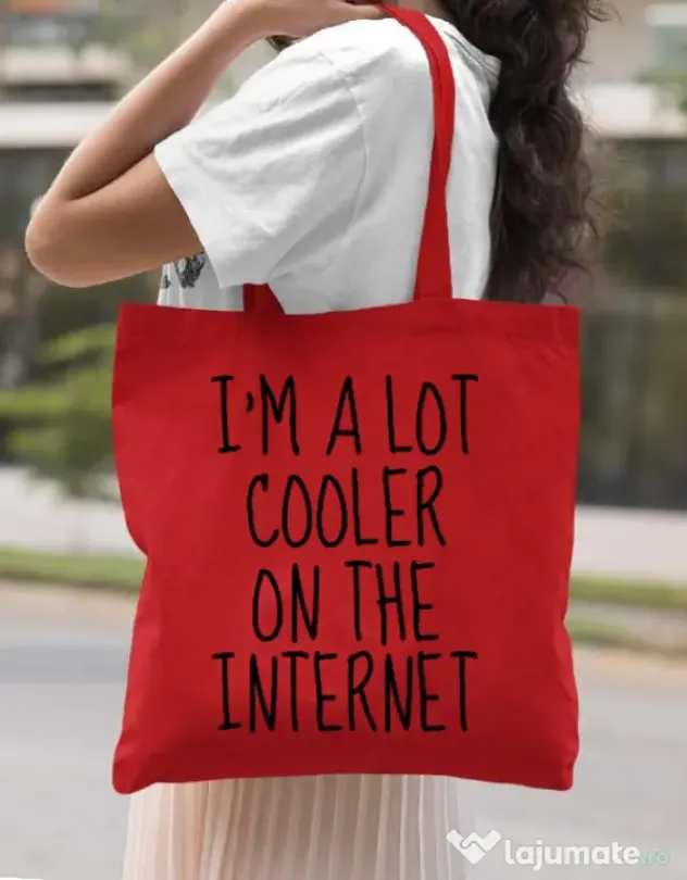 Sacosa din panza Cooler on the internet Rosu