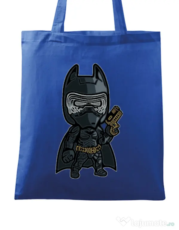 Sacosa din panza Darkest Night Albastru regal