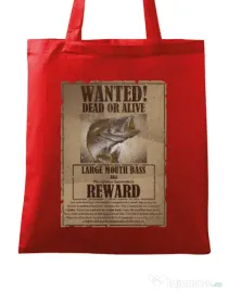 Sacosa din panza Dead or alive Rosu