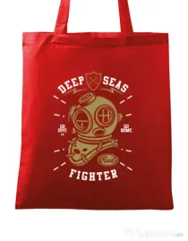 Sacosa din panza Deep Seas Fighter Rosu