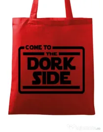 Sacosa din panza Dork side Rosu
