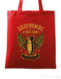 Sacosa din panza Dropbombs Rosu