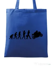 Sacosa din panza Evolution - motorcycle Albastru regal