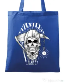 Sacosa din panza Experience death Albastru regal
