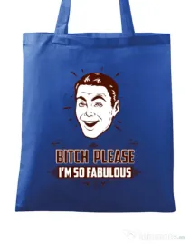 Sacosa din panza Fabulous Albastru regal