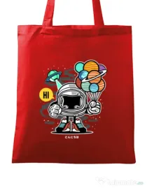 Sacosa din panza Gift From Outer Space Rosu