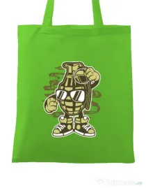 Sacosa din panza Grenade Verde mar