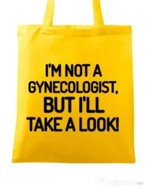 Sacosa din panza Gynecologist Galben