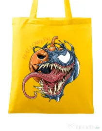 Sacosa din panza Halloween Venom Galben