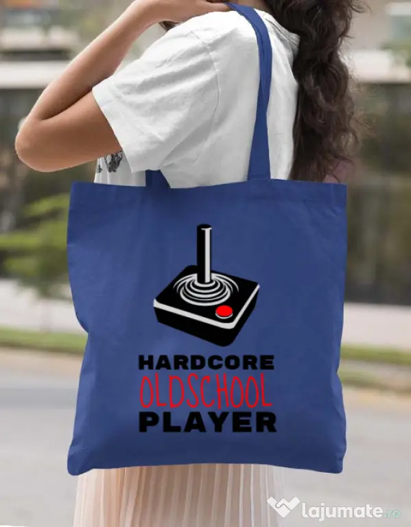 Sacosa din panza Hardcore player Albastru regal