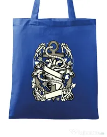 Sacosa din panza Heart and Anchor Albastru regal