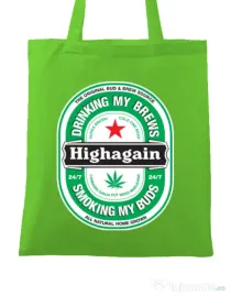 Sacosa din panza Highagain Verde mar