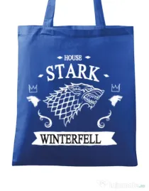 Sacosa din panza House Stark Albastru regal