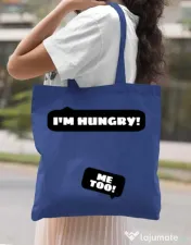 Sacosa din panza Hungry Mommy Albastru regal