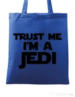 Sacosa din panza I am a jedi Albastru regal