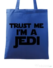 Sacosa din panza I am a jedi Albastru regal