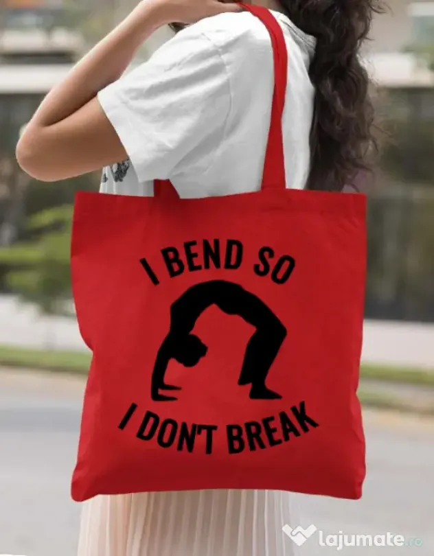 Sacosa din panza I bend Rosu