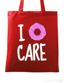 Sacosa din panza I donut care Rosu