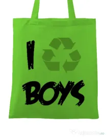 Sacosa din panza I recycle boys Verde mar
