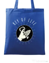 Sacosa din panza Key Of Life Albastru regal