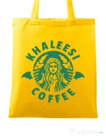Sacosa din panza Khaleesi coffee Galben