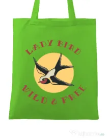 Sacosa din panza Ladybird Verde mar