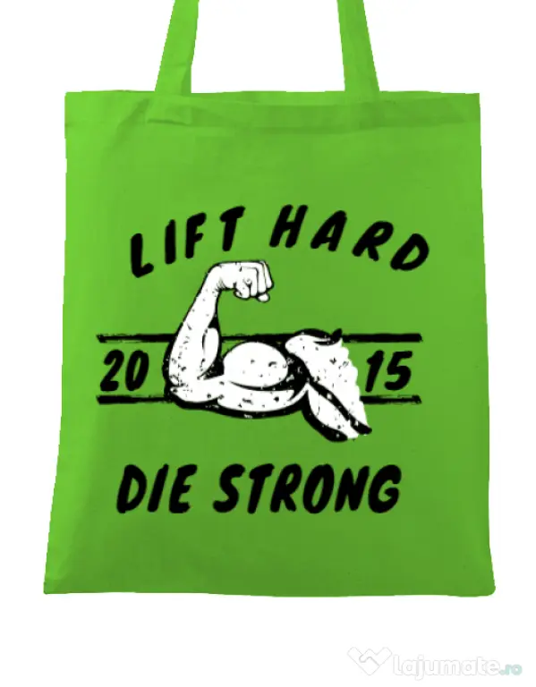 Sacosa din panza Lift hard Verde mar