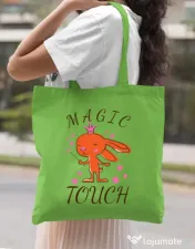 Sacosa din panza Magic touch Verde mar 