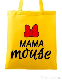 Sacosa din panza Mama mouse Galben