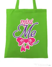 Sacosa din panza Mini me Verde mar 