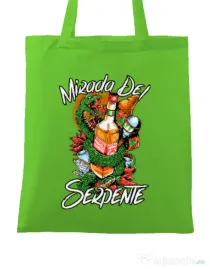 Sacosa din panza Mirada Del Serpiente Verde mar