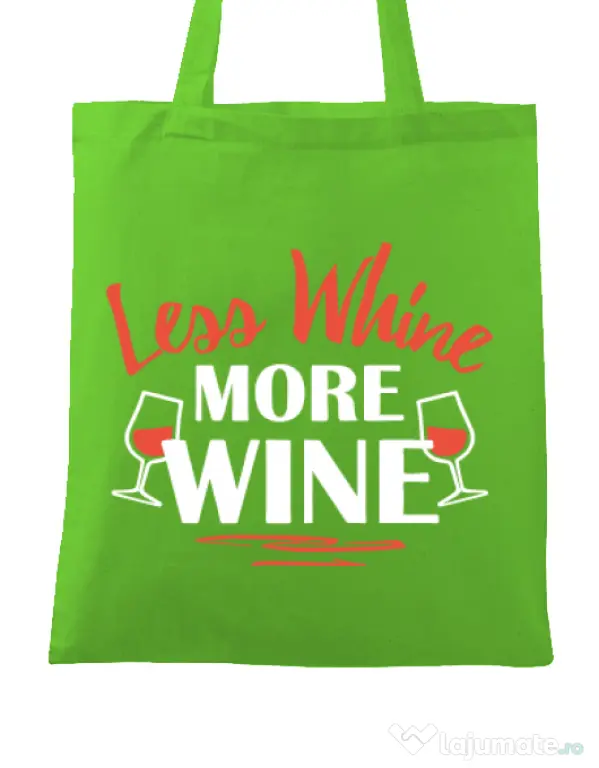 Sacosa din panza More wine Verde mar