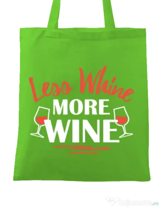 Sacosa din panza More wine Verde mar