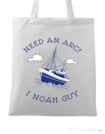 Sacosa din panza Need an arc? Alb
