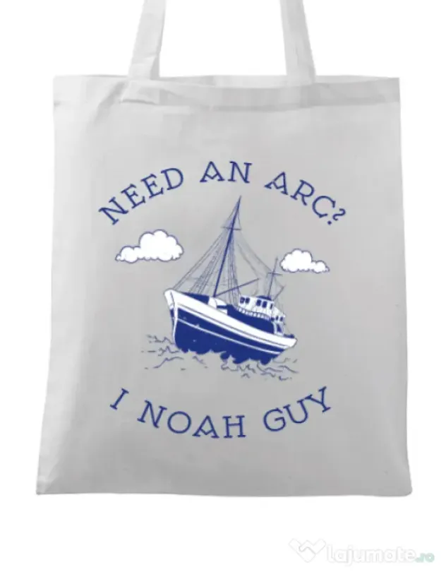 Sacosa din panza Need an arc? Alb
