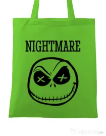 Sacosa din panza Nightmare Verde mar