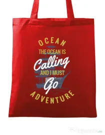 Sacosa din panza Ocean adventure Rosu