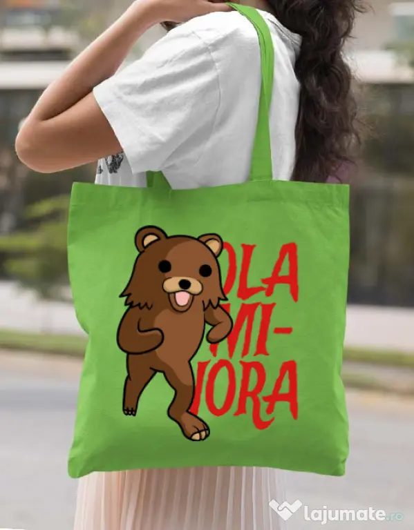 Sacosa din panza Ola minora Verde mar