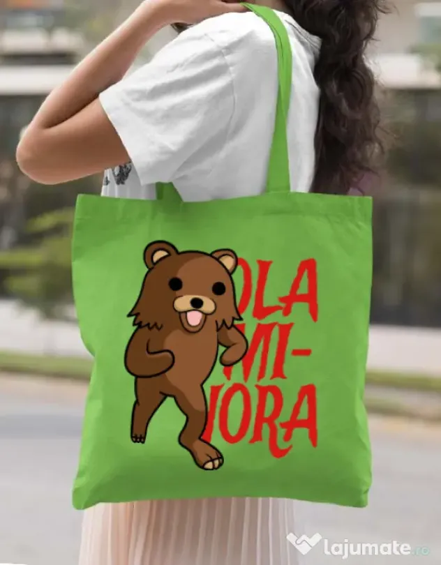 Sacosa din panza Ola minora Verde mar