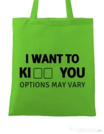 Sacosa din panza Options may vary Verde mar