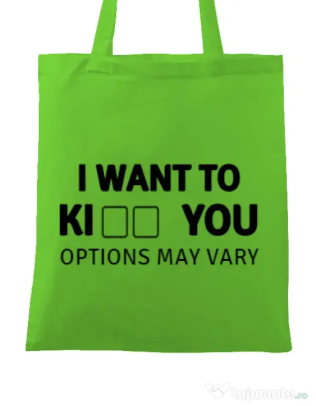 Sacosa din panza Options may vary Verde mar
