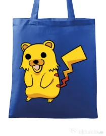 Sacosa din panza Pika Pika Albastru regal