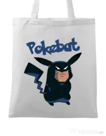 Sacosa din panza Pokebat Alb